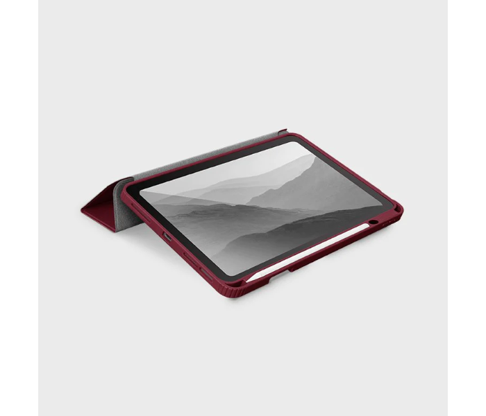 Uniq Moven Antimicrobial New iPad 10.2 Inch Back Cover - Maroon - Zoom Image 3