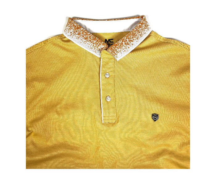 Slim Polo Summer Thin Cloth Medium Shirt For Men - Yellow - Zoom Image 2