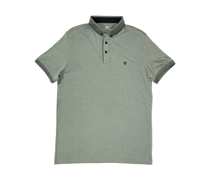 Slim Polo Summer Thin Cloth Large Shirt For Men - Olive Green - Zoom Image 3