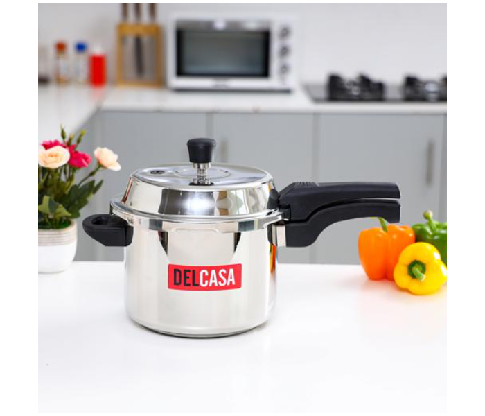 Delcasa DC1517 5 Litre Stainless Steel Induction Pressure Cooker - Silver - Zoom Image 2