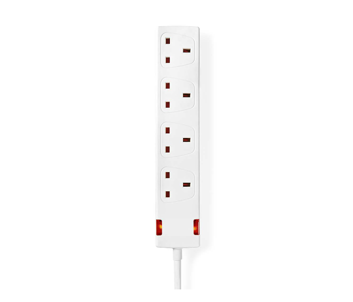 Nedis EXS415G1WT 1.5 Meter Type G 4-Way Cable Extension Socket - White - Zoom Image 1