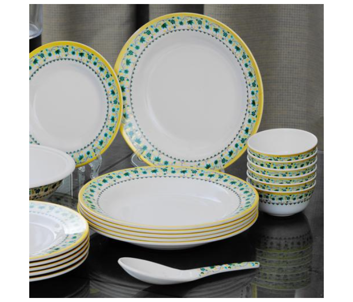 Delcasa DC1919 Melamine Ware 20 Pieces Dinner Set - White - Zoom Image 2