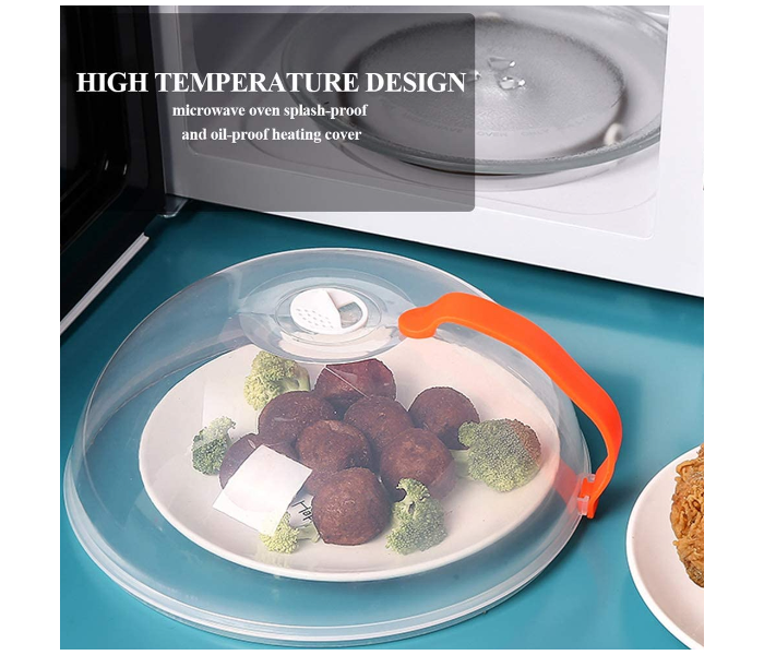 Special Anti-Splash Heating Cover For Microwave Oven - Orange - Zoom Image 4