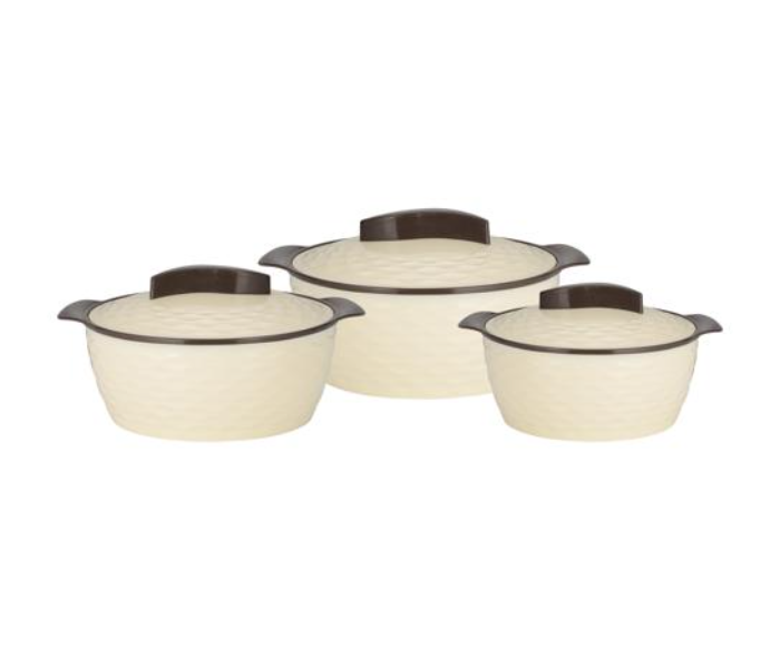 Delcasa DC2725 3 Piece Wave Hot Pot Set - Beige - Zoom Image 1