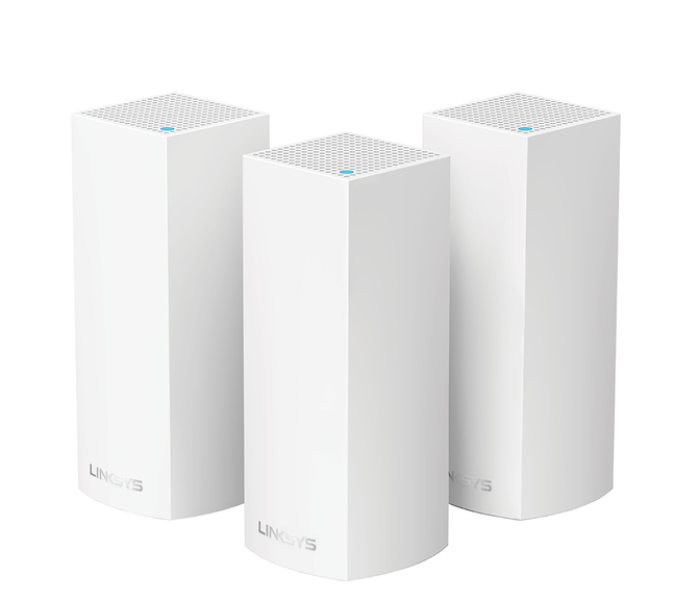 Linksys WHW0303 Pack of 3 Velop Tri-Band Intelligent Mesh Wifi 5 System - White - Zoom Image 1