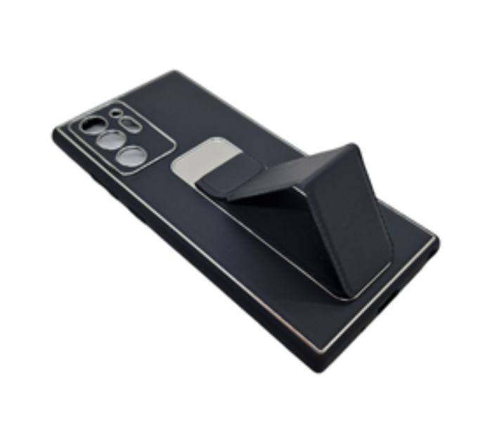 Magnetic Case With Stand Wrist Strap for Samsung Note 20 Ultra - Black - Zoom Image 2