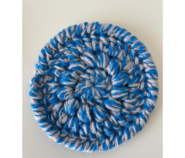 Crochet Handmade Coasters - Veringated Blue - Zoom Image 2