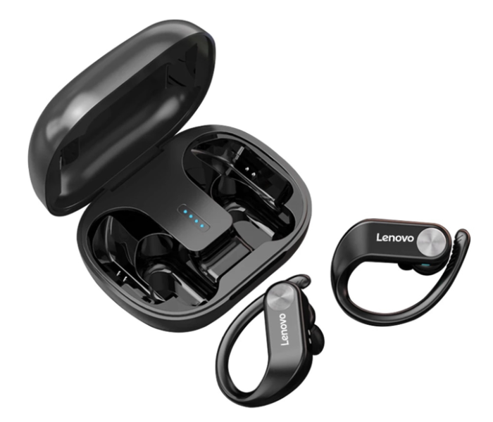 Lenovo LP7 Wireless Ear Buds - Black - Zoom Image 1