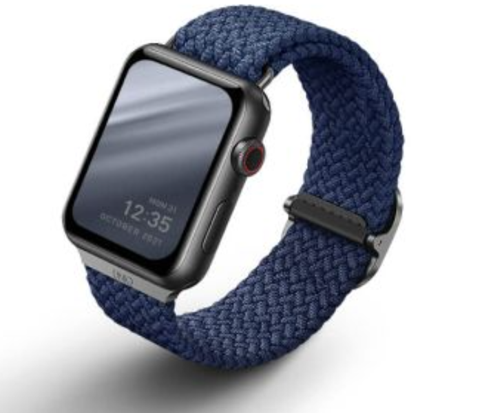 Uniq Aspen Braided Apple Watch Strap 44 or 42mm  - Oxford Blue - Zoom Image 2