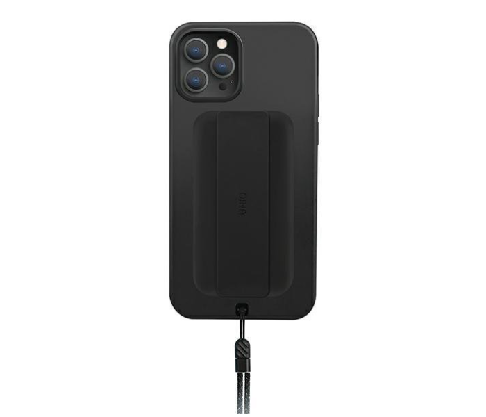 Uniq Hybrid Antimicrobial iPhone 12 or 12 Pro Heldro Back Cover - Black - Zoom Image 1