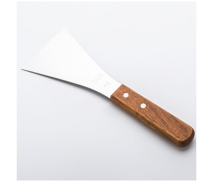 Frying Spatula with Wooden Handle - Silver - Zoom Image 1