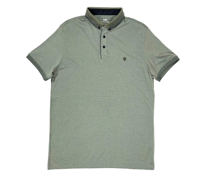 Slim Polo Summer Thin Cloth XXL Shirt For Men - Olive Green - Zoom Image 3