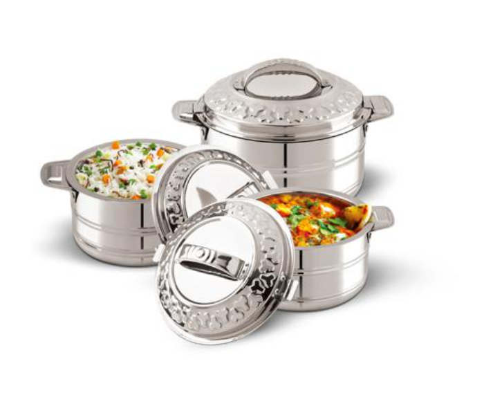 Delcasa DC2174 3 Piece Stainless Steel Hot Pot - Silver - Zoom Image 1