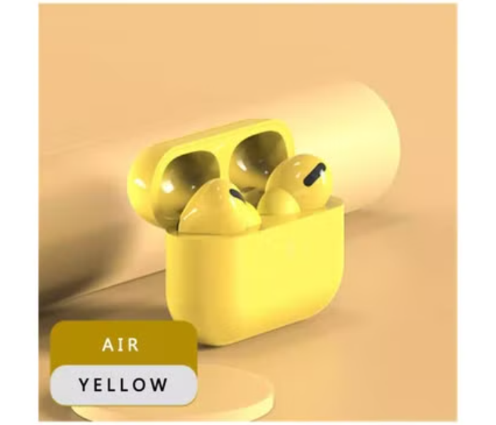 TWS Airpod Pro 3 Bluetooth Earphones Wireless Headset - Yellow - Zoom Image 3