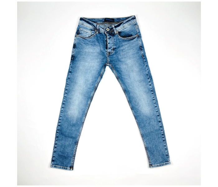 Faded Skinny 32 Sized Jeans For Men - Blue - Zoom Image 3