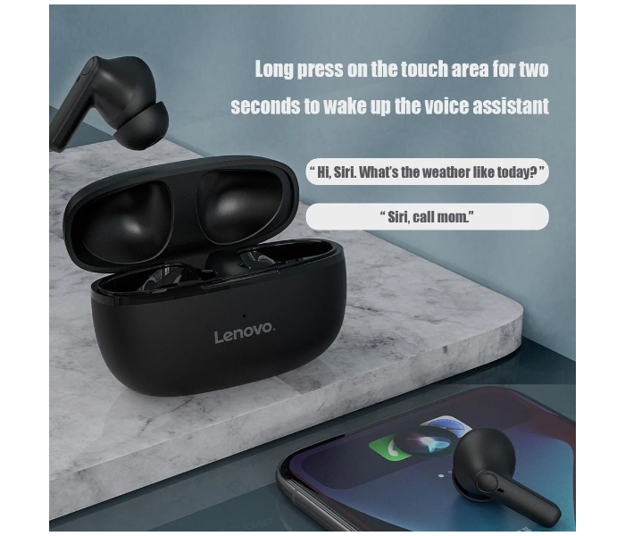 Lenovo HT05-BK True Wireless Bluetooth Headset - Black - Zoom Image 4