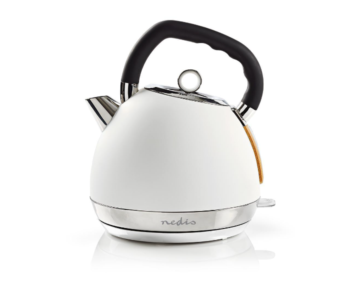 Nedis KAWK520EWT 1.8 Litre Soft-Touch 360 degree Rotatable Electric Kettle - White - Zoom Image 1