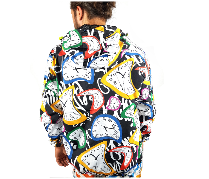 Raincoat Large Hoodie With Clock Design For Men - Zoom Image 1