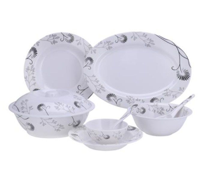 Delcasa DC2112 Melamine Ware 40 Piece Melamine Dinner Set - White - Zoom Image 4