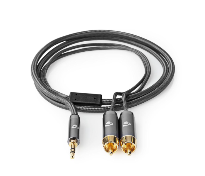 Nedis CATB22200GY20 2 Meter Stereo to Audio Cable Gold Plated - Black - Zoom Image 3