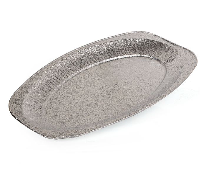 Hotpack PA65180 Pack of 5 Large 17 Inch Pieces Aluminum Platter - Silver - Zoom Image 2