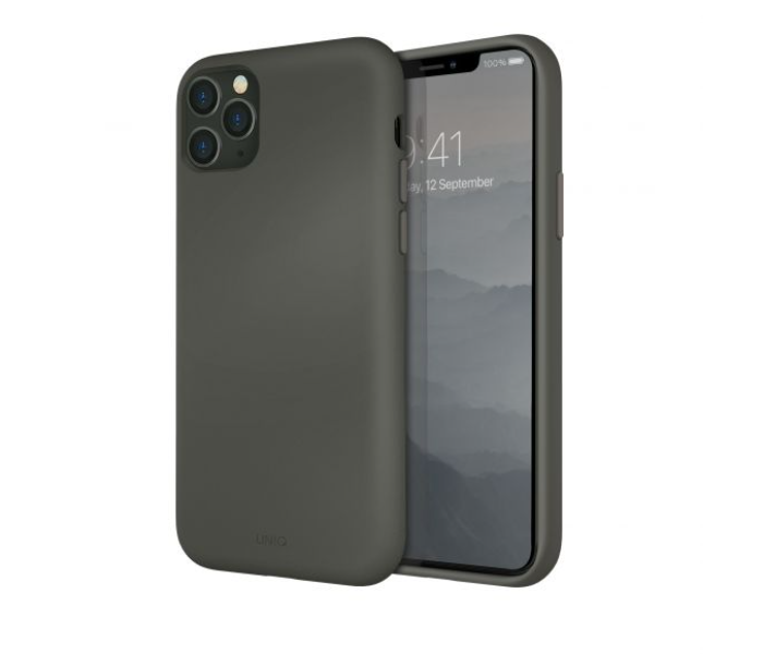 Uniq Hybrid iPhone 11 Pro Max Lino Hue Mobile Covers - Grey - Zoom Image