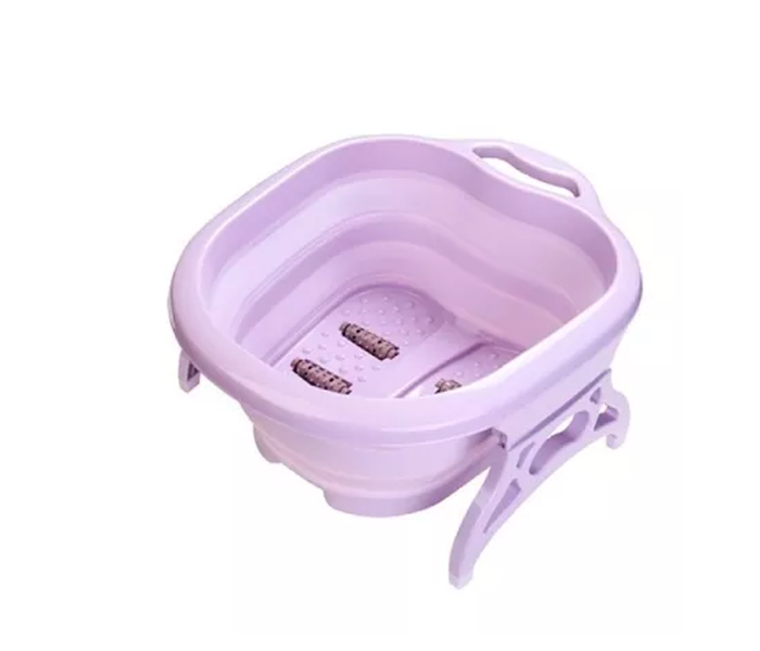 Folding Roller Massage Foot Bath - Purple - Zoom Image 1