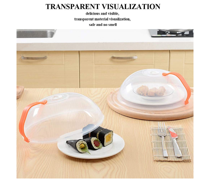 Special Anti-Splash Heating Cover For Microwave Oven - Orange - Zoom Image 3