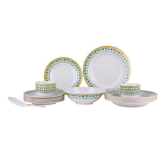 Delcasa DC1919 Melamine Ware 20 Pieces Dinner Set - White - Zoom Image 1