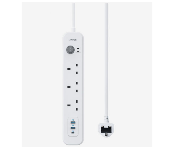 Anker A9136K21 PowerExtend 6-IN-1 USB-C PowerStrip – White - Zoom Image 1