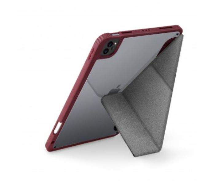 Uniq Moven Antimicrobial New iPad Pro 11 Inch 2021 Back Cover - Maroon - Zoom Image 3