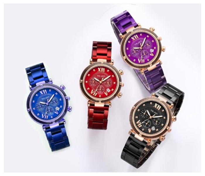 Set of 4 Pieces Starry Sky Analog Watch with Stainless Steel Strap for Women - Zoom Image 1