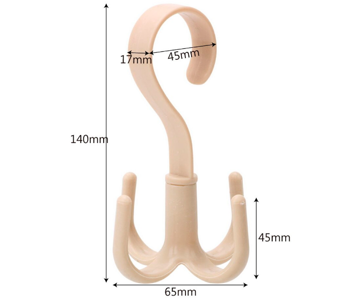 Multifunctional Four Claw Hook for Clothes - Beige - Zoom Image 2