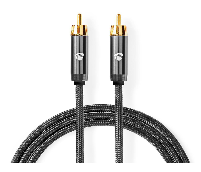 Nedis CATB24170GY20 2 Meter Digital Audio Cable RCA Male to Male - Black - Zoom Image 1