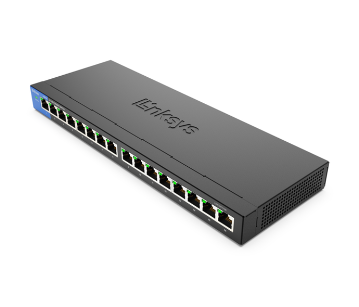 Linksys LGS116 Business Switch 16 Port Business Desktop Gigabit Switch - Black - Zoom Image 4