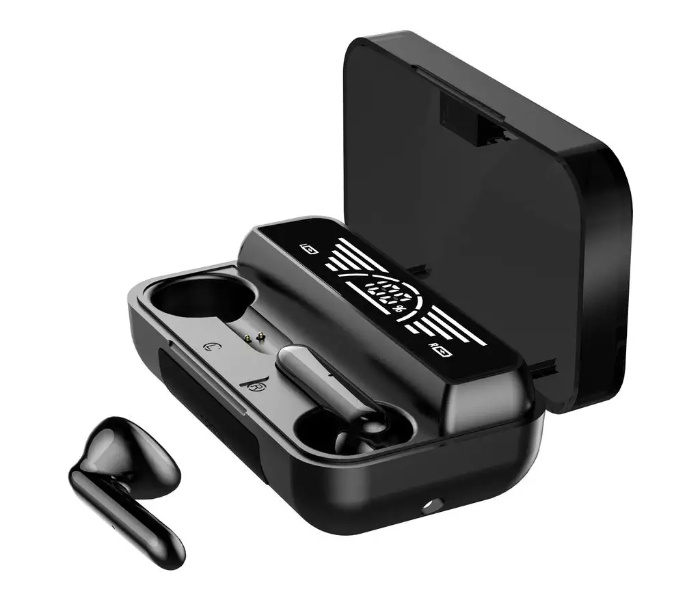 M29 PRO TWS BT 5.2 Mini Wireless Earbud with Flash Light - Black - Zoom Image 1