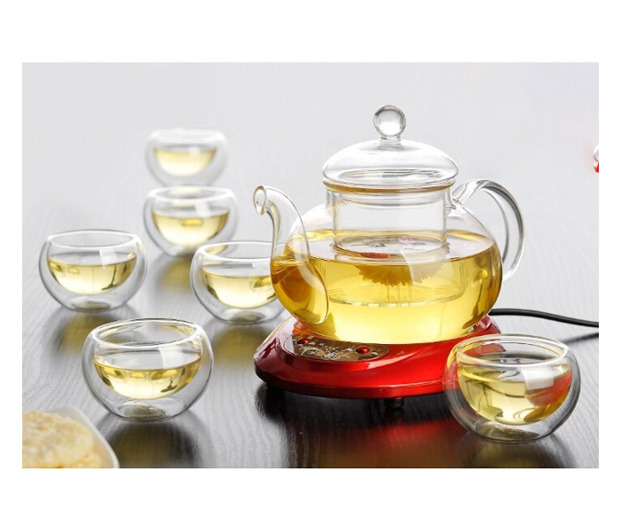 Heat Resistant Glass Flower Teapot - Zoom Image 3