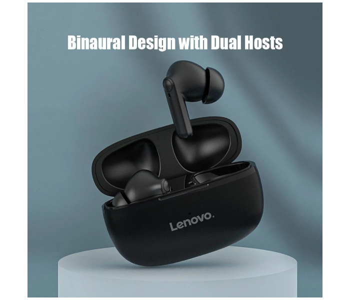 Lenovo HT05-BK True Wireless Bluetooth Headset - Black - Zoom Image 2