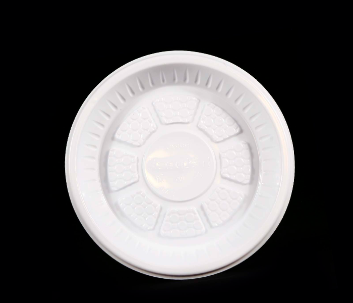 Hotpack PARPP7D Pack of 25 Pieces 7 Inch Plastic Round Plate - White - Zoom Image 4