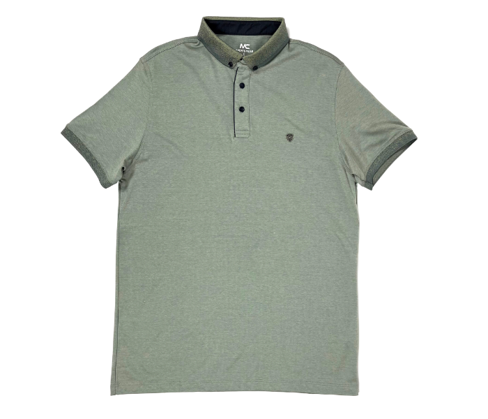 Slim Polo Summer Thin Cloth XL Shirt For Men - Olive Green - Zoom Image 3