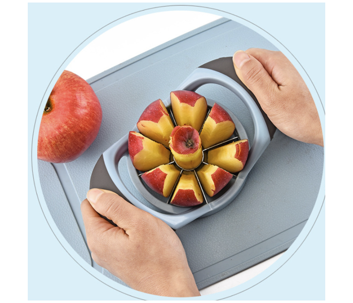 Stainless Steel Apple Slicer - Blue and Grey - Zoom Image 4