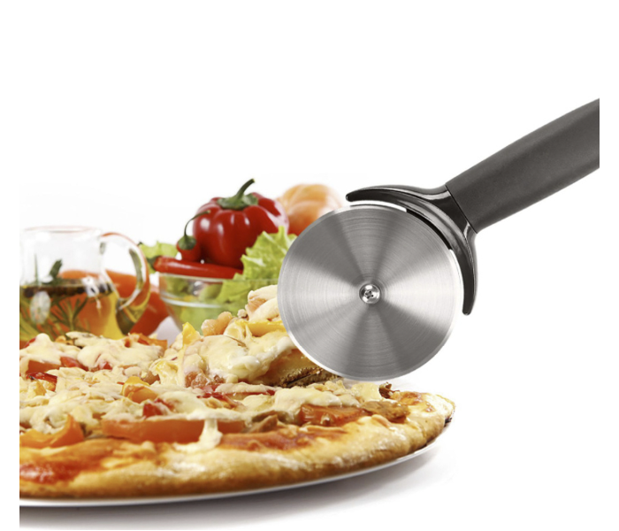 Stainless Steel Multi-Function Pizza Cutter Wheel - Black and Silver - Zoom Image 2