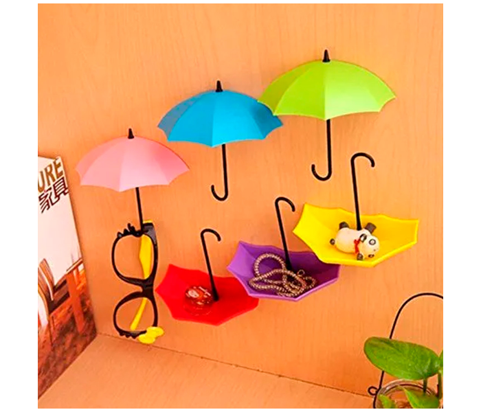 Creative Umbrella Shaped Hook for Hangings - Pink - Zoom Image 1