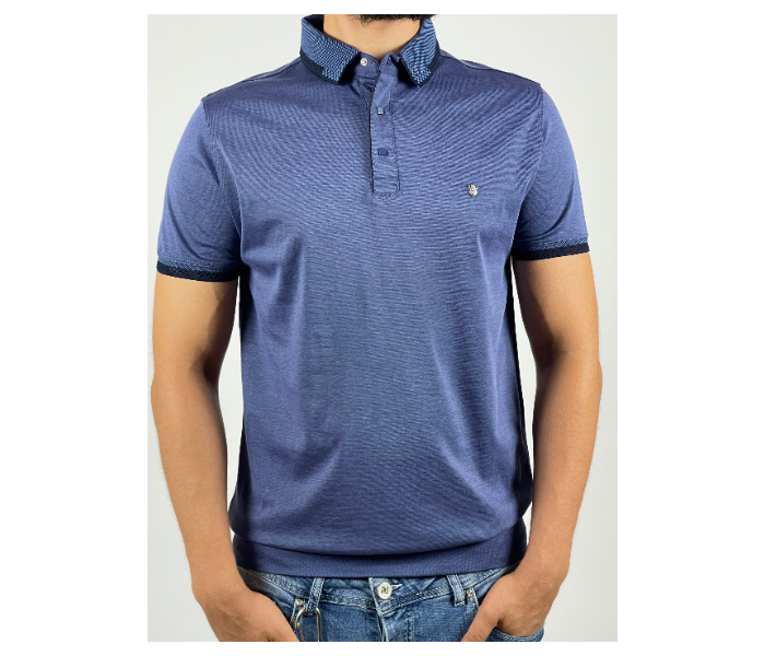 Slim Polo Summer Thin Cloth XXL Shirt For Men - Navy - Zoom Image 1