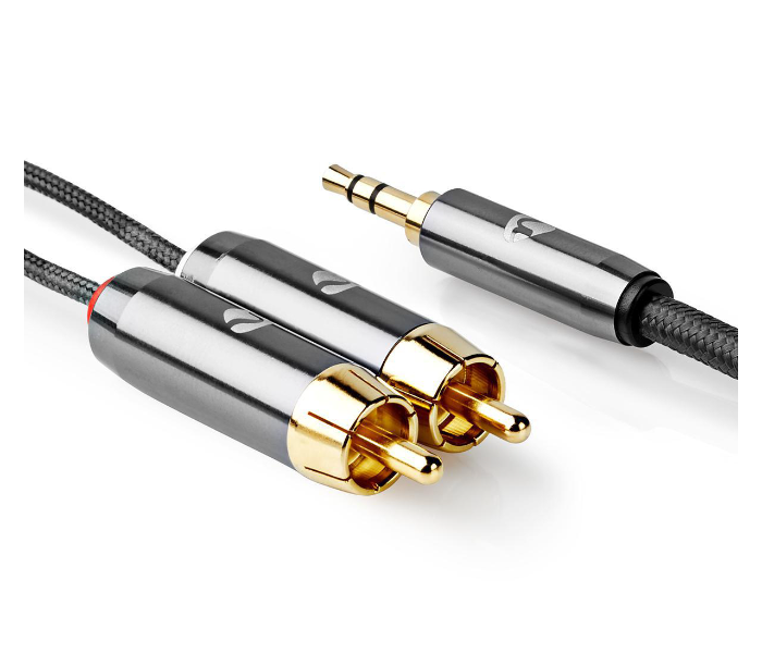 Nedis CATB22200GY20 2 Meter Stereo to Audio Cable Gold Plated - Black - Zoom Image 5