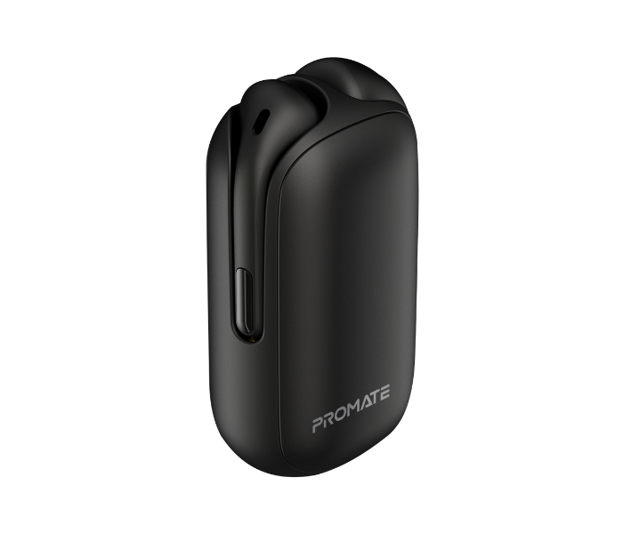 Promate True Wireless Stereo Bluetooth Earphone with Magnetic Charging Case - Black - Zoom Image