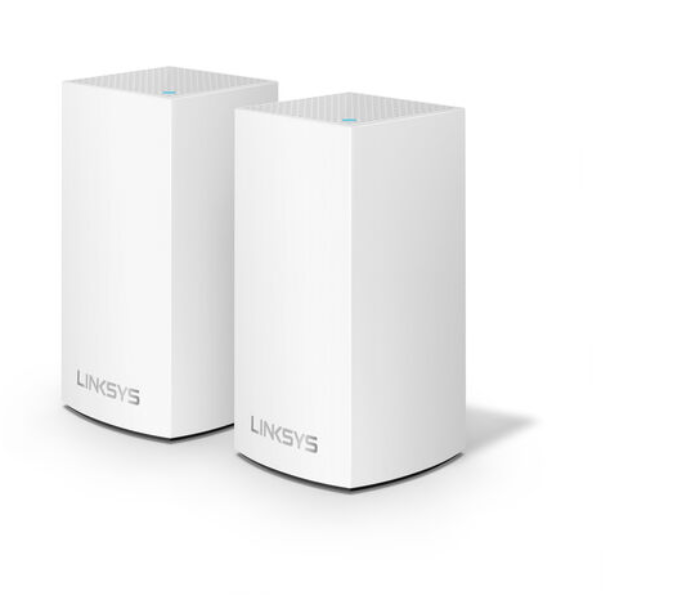 Linksys WHW0102-ME Pack of 2 Velop Dual-Band Intelligent Mesh Wifi 5 System - White - Zoom Image 1