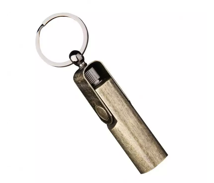 Generic Waterproof Gasoline Petrol Oil Cigarette Lighter Adventure Cigarette Lighter Vintage Car Keychain - Zoom Image 1