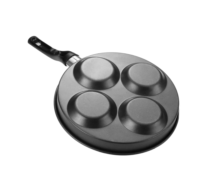 Household Flat-bottomed 26cm Small Frying Pan Universal Stove - Black - Zoom Image 4