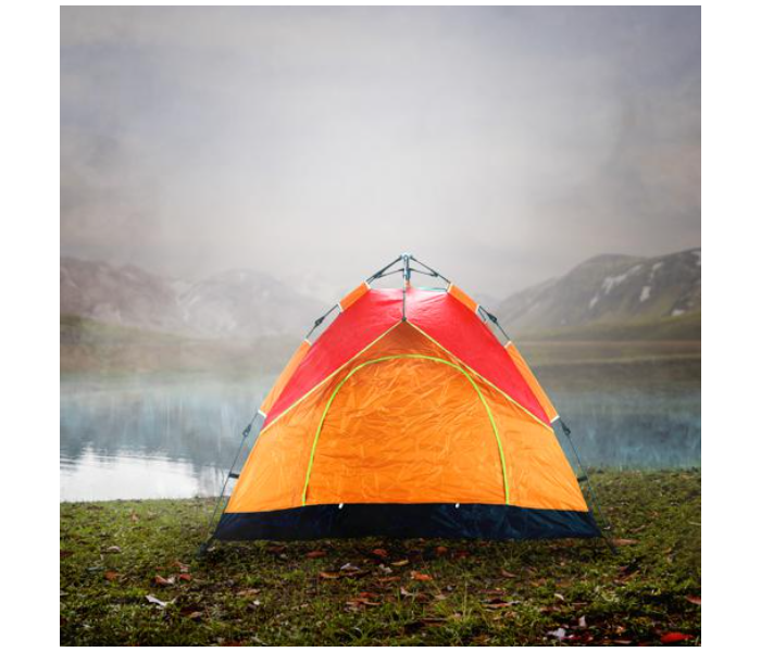 Delcasa DC2188 Season Tent for 4 Person - Orange - Zoom Image 2